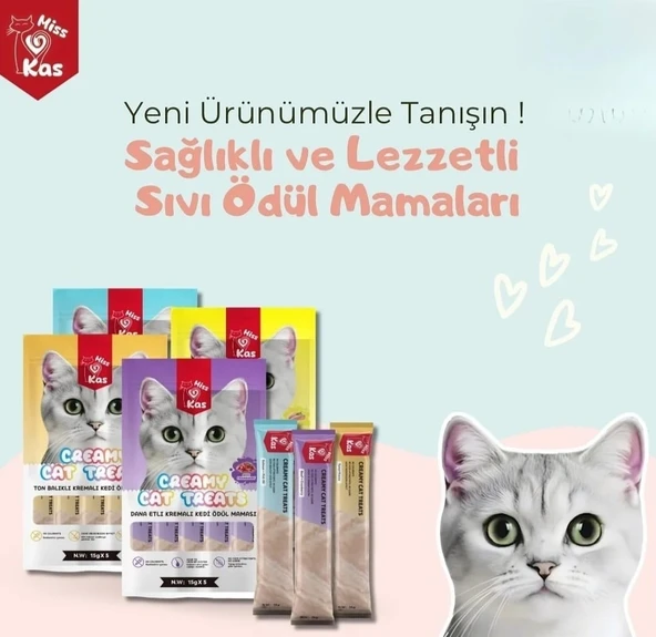 Miss Kas Kedi Ödül Maması (Somonlu, Tavuklu, Dana Etli, Ton Balıklı) 15g x 20 Adet ürün görseli 1