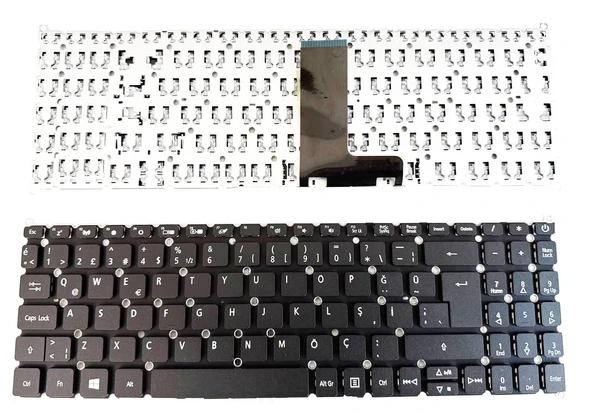 Acer Swift 3 A515-52g A515-53g A515-54g ile Uyumlu Notebook Klavye - Siyah - TR ürün görseli 1