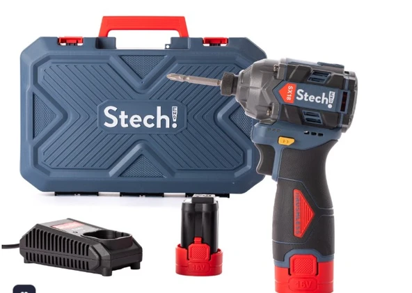 Stechend SX18 2X2.0 Çift Akülü Darbeli Matkap Kömürsüz  16V 2.0AH 150NM ürün görseli 1