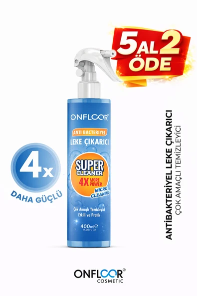ONFLOOR Leke Çıkarıcı Sprey 400 ml – Yağ, Çay, Kahve, Kan, Makyaj Lekelerine Karşı Güçlü Temizlik ürün görseli 1