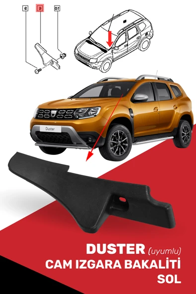Duster Cam Izgara Bakaliti Sol - 668220006R ürün görseli 1