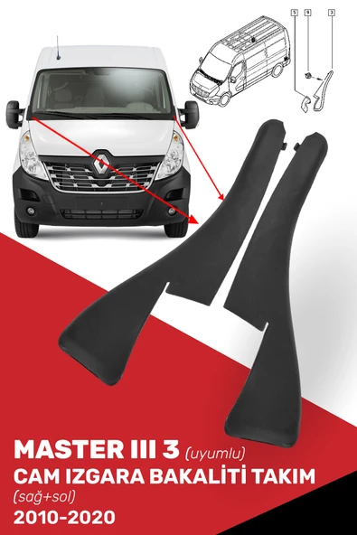 Master III 3 Cam Izgara Bakaliti Takım (Sağ + Sol) - 668110012R, 668100009R ürün görseli 1