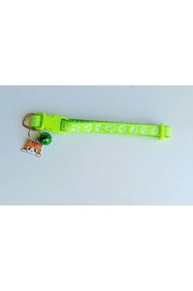 Minik Dostlar Renk Seçmeli Pati Desenli Çanlı Yavru Kedi ve Köpek Tasması ürün görseli 1