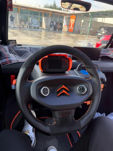 Citroën Ami Araca Özel Dikmeli Direksiyon Kılıfı İsteğe Özel Sipariş Yapmıyorum ürün görseli 1