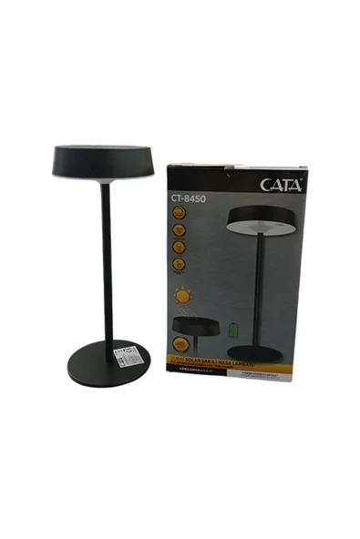 Cata Ct-8450 Dubai Solar Şarjlı Masa Lambası ürün görseli 1