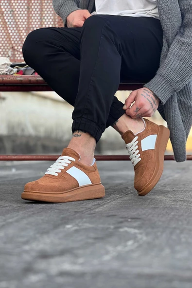 Taba Süet Erkek Casual Ayakkabı - Resim 3