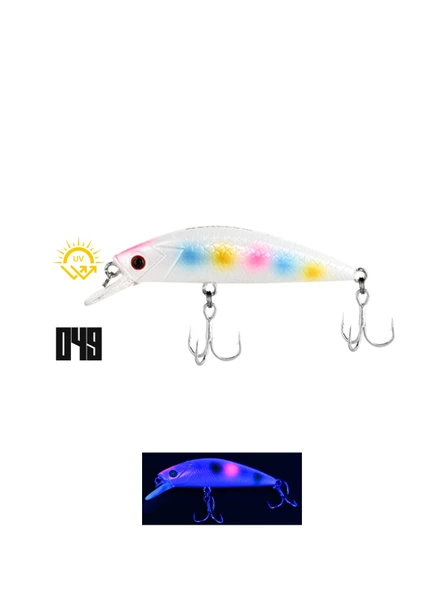 Fujin Beagle 6cm 6.5gr Maket Balık  049 RedEye Pearl Rainbow ürün görseli 1