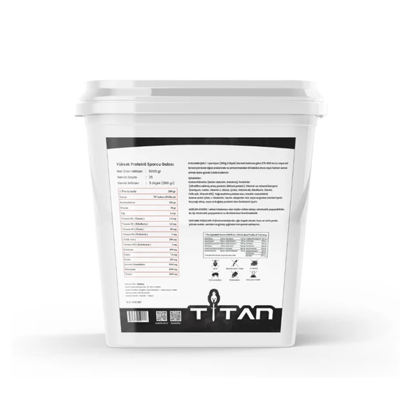 Titan Premium MassGainer 5000 Gr-Çilek-Shaker Hediye  ! - Resim 3