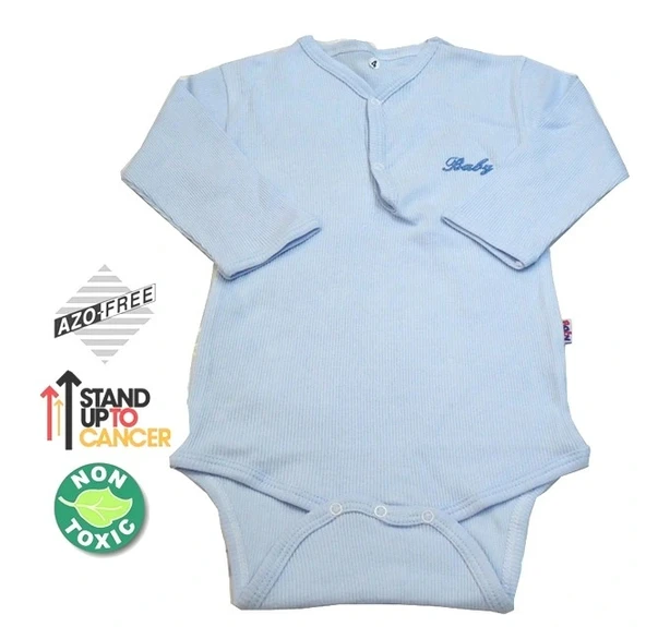 Sema Baby Uzun Kol Kaşkorse Badi (Body) - Mavi  0-6 Ay ürün görseli 1