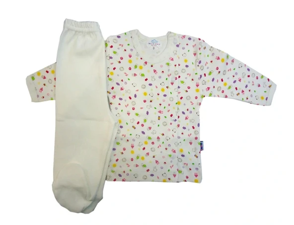 Sema Baby Bebek Pijama Takımı 0-3 Ay - Krem ürün görseli 1
