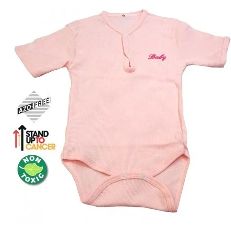 Sema Baby Yarım Kol Kaşkorse Badi (Body) - Pembe  18-24 Ay ürün görseli 1
