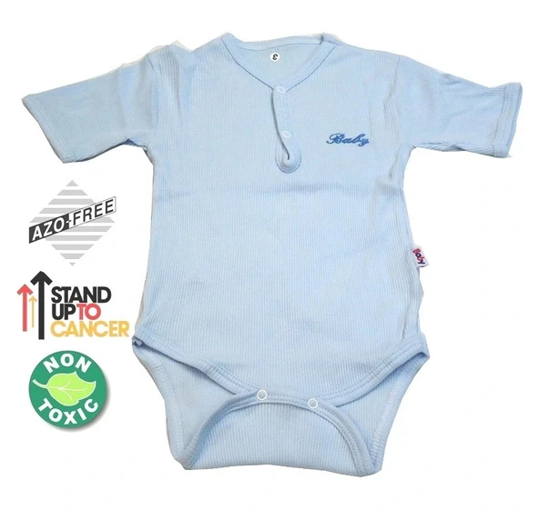 Sema Baby Yarım Kol Kaşkorse Badi (Body) - Mavi  18-24 Ay ürün görseli 1