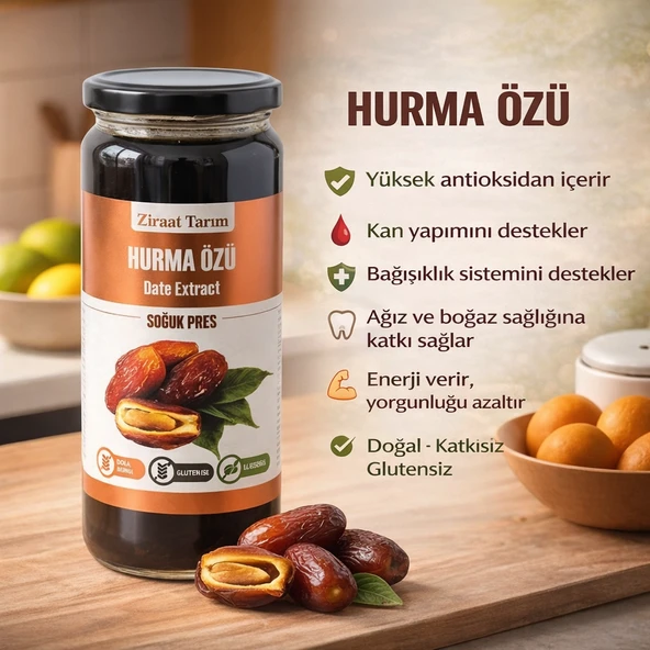 SOĞUK PRES HURMA ÖZÜ (620 GR) ürün görseli 1