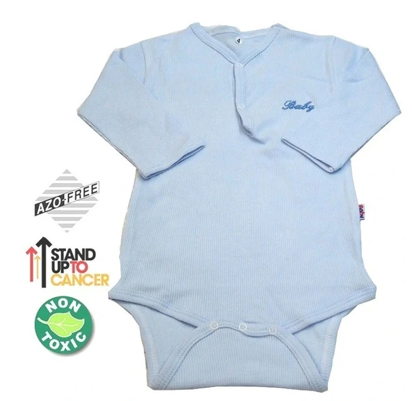 Sema Baby Uzun Kol Kaşkorse Badi (Body) - Mavi  6-12 Ay ürün görseli 1