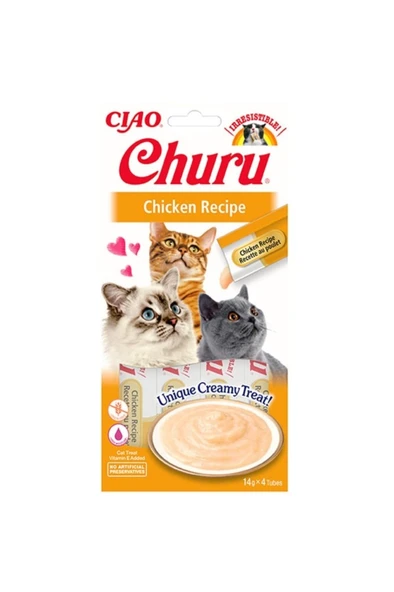 Ciao Churu 4x14gr Püre Tavuk Kedi Maması ürün görseli 1