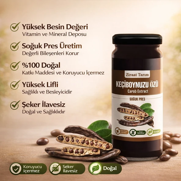 SOĞUK PRES KEÇİBOYNUZU ÖZÜ (620 GR) ürün görseli 1