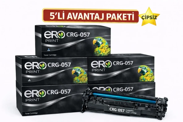 3000 Sayfalık Çipsiz - Canon İ-Sensys LBP-226dw  Muadil Toner 5'li Avantaj Paket ürün görseli 1