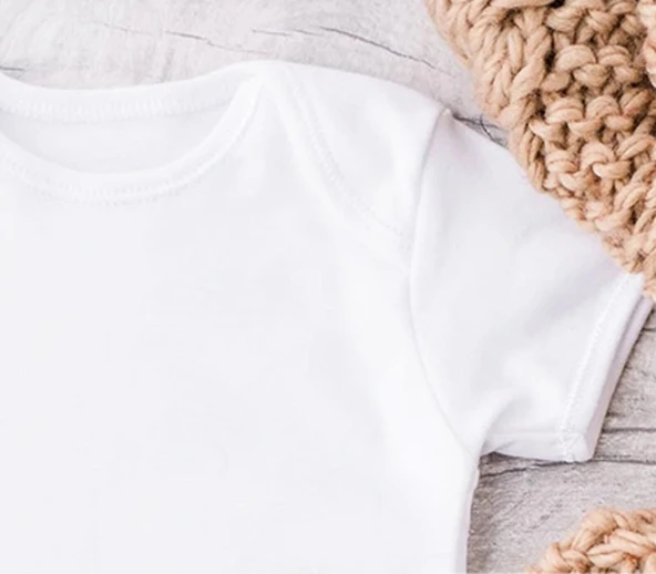 Sema Baby Prematüre Yarım Kol Penye Çıtçıtlı Badi - Beyaz - Resim 5