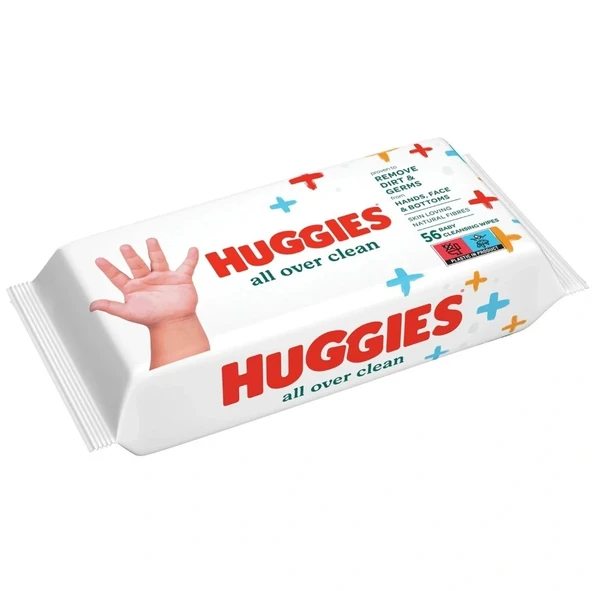 Huggies All Over Clean Bebek ve Çocuk Islak Mendili 56 Yaprak ürün görseli 1