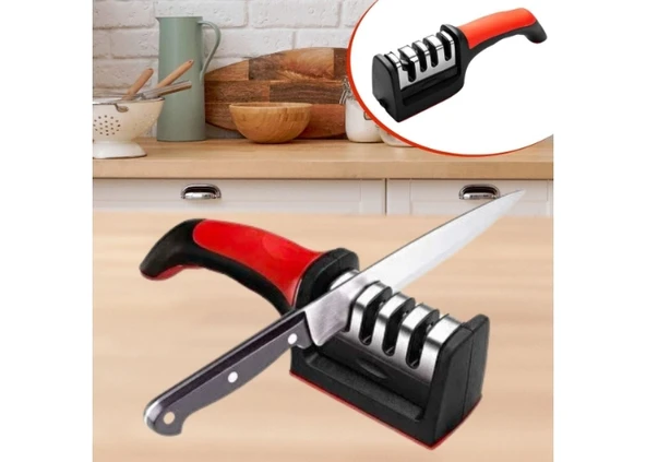 Mucit Home Bıçak Ve Makas Bileyici 4 Açılı Elmas Seramik Çelik El Bıçakları Bileme ürün görseli 1
