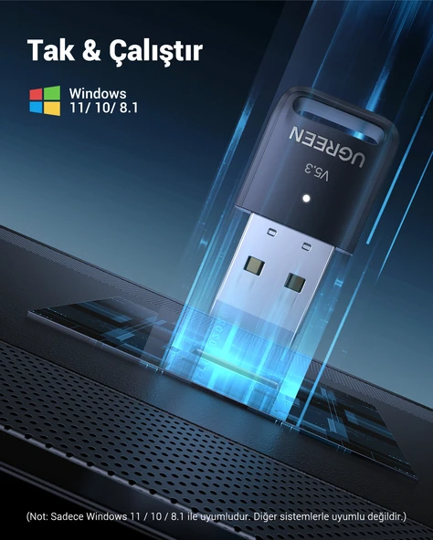 UGREEN Bluetooth 5.3 USB Adaptör, 90225 - Resim 5