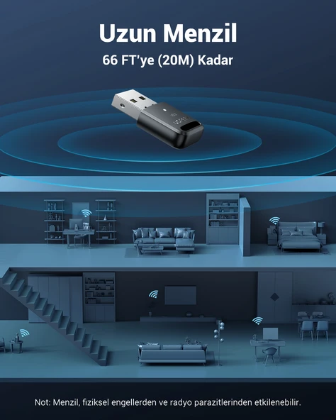 UGREEN Bluetooth 5.3 USB Adaptör, 90225 - Resim 7