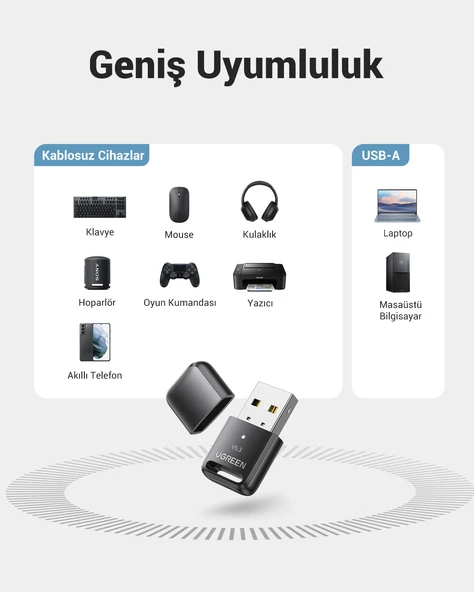 UGREEN Bluetooth 5.3 USB Adaptör, 90225 - Resim 6