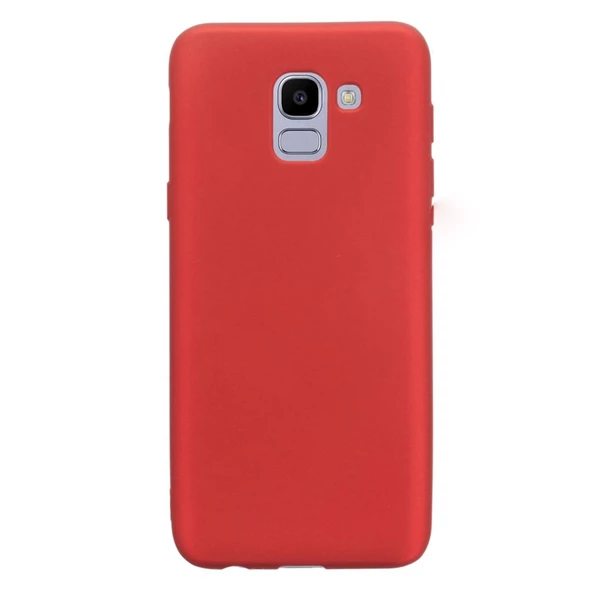 Gpack Samsung Galaxy J6 Kılıf Premier Esnek SilikonNano Glass Kırmızı ürün görseli 1
