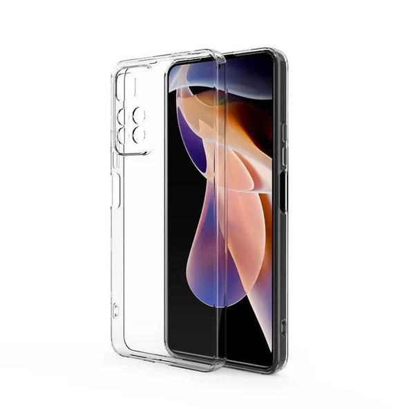 Gpack Xiaomi Redmi Note 11 Pro Kılıf Süper Silikon Kamera Korumalı Şeffaf ürün görseli 1