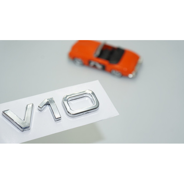 DK Tuning V10 3M 3D Krom ABS Bagaj Logo Amblem Audi İle Uyumlu ürün görseli 1