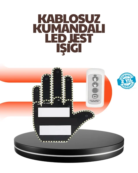 Araç İçin Eğlenceli Led El İşareti Işığı ürün görseli 1