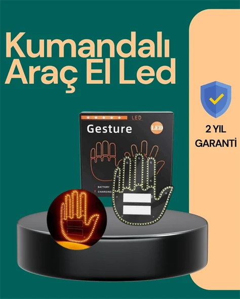 Kablosuz Kumandalı Led Jest Işığı - 3 Modlu Araba Arkası Mesaj Işığı, 203 Led İle Yüksek Parlaklık ürün görseli 1