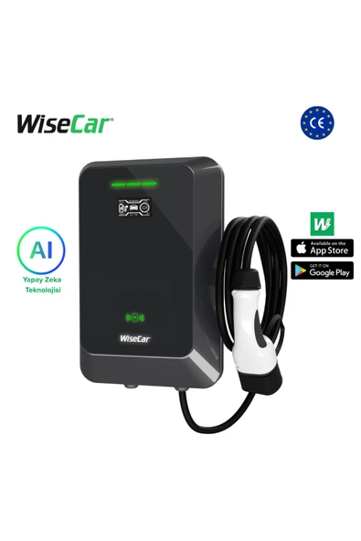 WiseCar WTA - Yapay Zeka Destekli Akıllı Elektrikli Araç Şarj Cihazı | 22 kW | Mobil Uygulama ürün görseli 1