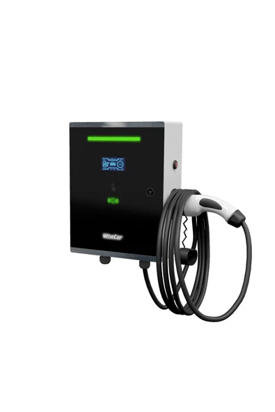 WiseCar Wt3 Smart 22 Kw Duvar Tipi RFID Kartlı Elektrikli Araç Şarj Istasyonu 5m Kablolu (Kartlı) ürün görseli 1
