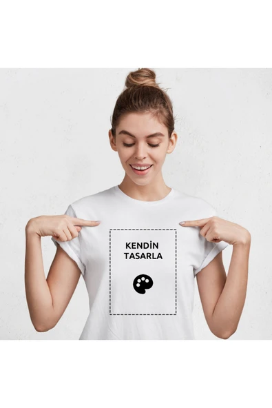 NATUREL Sıfır Yaka Tişört Kişiye Özel Baskı Resim Baskılı T-Shirt ürün görseli 1