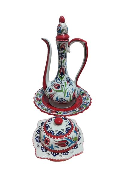 NATUREL Çini İbrik ve Şekerlik Seti ürün görseli 1