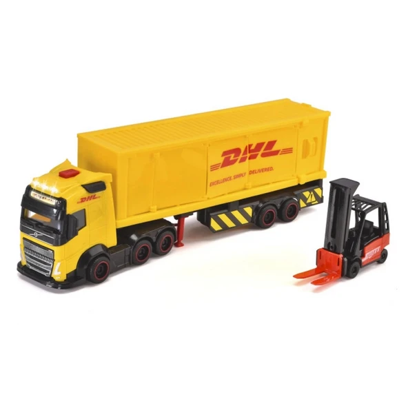 Dickie DHL Kargo Kamyon - Resim 3