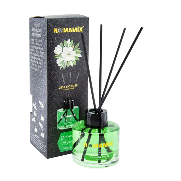 Romamix Yasemin Ağacı Dekoratif Bambu Çubuklu Oda Kokusu & Oda Parfümü 100 ml ürün görseli 1