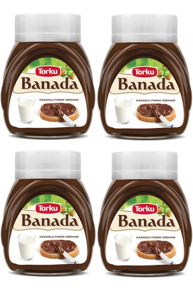 Torku Banada Kakaolu Fındık Kreması Cam 700 G x 4 Adet ürün görseli 1