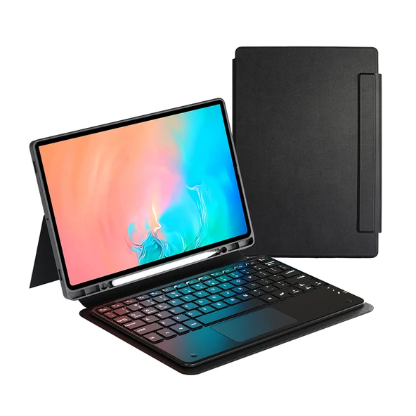 Samsung Galaxy Tab S11 Ultra Border Keyboard Bluetooh Bağlantılı Standlı Klavyeli Tablet Kılıfı ürün görseli 1