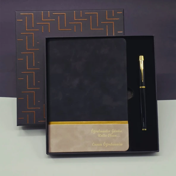 Öğretmenler Günü Hediyesi - Defter - Kalem Seti ürün görseli 1