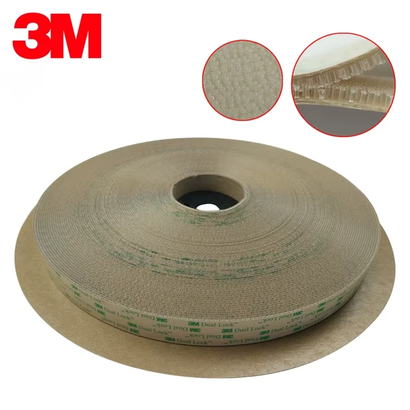 SJ4570 Şeffaf Cırt Dual Lock Yapışkanlı Cırt 1000 Kez Açılıp Kapanabilir 25mm x45.7mt ürün görseli 1