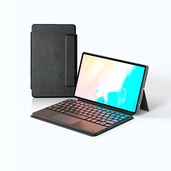 Samsung Galaxy Tab S11 Border Keyboard Bluetooh Bağlantılı Standlı Klavyeli Tablet Kılıfı ürün görseli 1