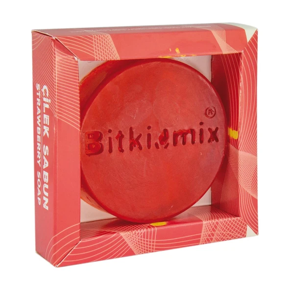 Bitkimix Gliserinli Şeffaf Çilek Sabun 100 gr ürün görseli 1