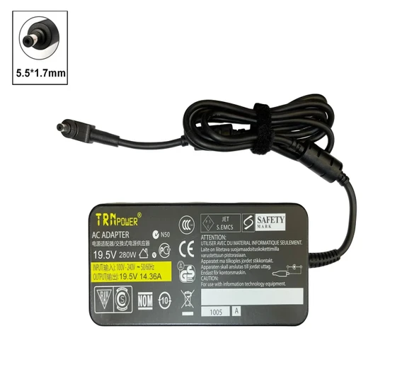 Acer Nitro 5 280W 19.5V 14.36A Notebook Adaptör Şarj Aleti ürün görseli 1