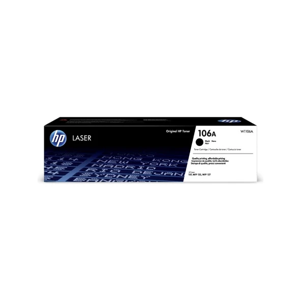 Hp W1106A 106A Laser MFP 135a 135ag 135r 135w 137fnw 137fwg 138fnw Siyah Orijinal Toner 1K ürün görseli 1