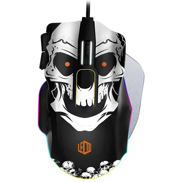 Lenovo Lecoo MG1102 8200 DPI 10 Makro Tuşlu Kablolu RGB Ledli Gaming Mouse + Mousepad ürün görseli 1