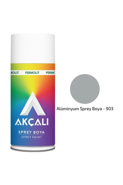 AKÇALI 903 ISIYA DAYANIKLI SPREY SOBA BOYASI ALÜMİNYUM 400 ML ürün görseli 1