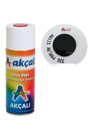 Akçalı Sprey Boya Parlak Siyah 400 ml ürün görseli 1