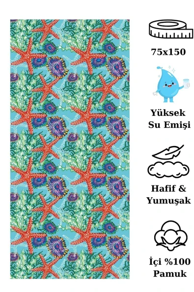 Dotamess Baskılı Plaj Havlusu - Resim 4